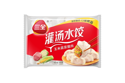 San Quan Dumpling Corn 三全灌汤玉米蔬菜猪肉水饺 455gm（VIP会员价：RM10.90）